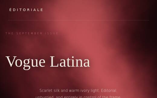 Vogue Latina design direction